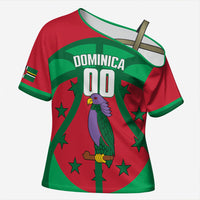 Dominica Basketball Custom Cross Shoulder Shirt Sisserou Parrot Sporty Style