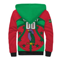 Dominica Basketball Custom Sherpa Hoodie Sisserou Parrot Sporty Style