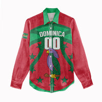 Dominica Basketball Custom Women Casual Shirt Sisserou Parrot Sporty Style