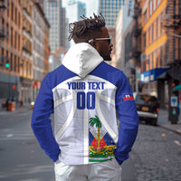 Haiti Basketball Custom Hoodie Ayiti Coat Of Arms White Sporty Style