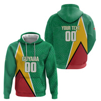 Guyana Basketball Custom Hoodie Tropical Leaves Flag Style