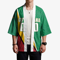 Guyana Basketball Custom Kimono Tropical Leaves Flag Style