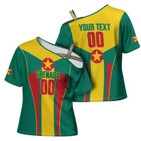 Grenada Basketball Custom Cross Shoulder Shirt Go Island of Spice