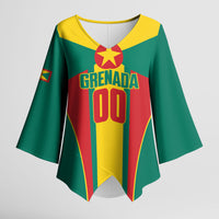 Grenada Basketball Custom Kimono Sleeve Blouse Go Island of Spice