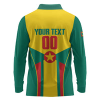 Grenada Basketball Custom Long Sleeve Polo Shirt Go Island of Spice