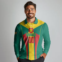 Grenada Basketball Custom Long Sleeve Polo Shirt Go Island of Spice