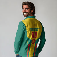 Grenada Basketball Custom Long Sleeve Polo Shirt Go Island of Spice