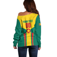 Grenada Basketball Custom Off Shoulder Sweater Go Island of Spice