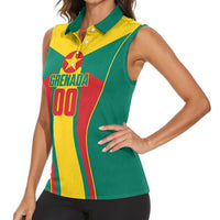 Grenada Basketball Custom Women Sleeveless Polo Shirt Go Island of Spice