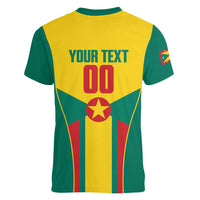 Grenada Basketball Custom Women V-Neck T-Shirt Go Island of Spice