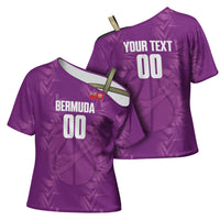 Bermuda Basketball Custom Cross Shoulder Shirt Bermudian Map Sporty Style