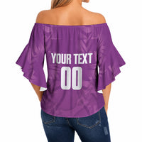 Bermuda Basketball Custom Off Shoulder Wrap Waist Top Bermudian Map Sporty Style