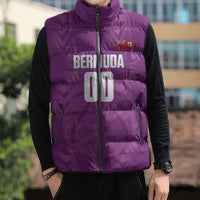 Bermuda Basketball Custom Sleeveless Puffer Jacket Bermudian Map Sporty Style