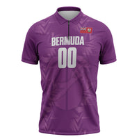 Bermuda Basketball Custom Zipper Polo Shirt Bermudian Map Sporty Style