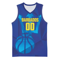 Barbados Basketball Custom Basketball Jersey Barbadian Trident Blue Version