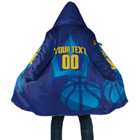 Barbados Basketball Custom Cloak Barbadian Trident Blue Version