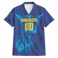 Barbados Basketball Custom Hawaiian Shirt Barbadian Trident Blue Version