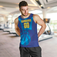 Barbados Basketball Custom Men Tank Top Barbadian Trident Blue Version