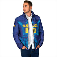Barbados Basketball Custom Padded Jacket Barbadian Trident Blue Version