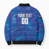Cayman Islands Basketball Custom Bomber Puffer Jacket Sea Turtle Sporty Style
