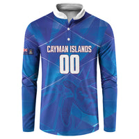 Cayman Islands Basketball Custom Button Sweatshirt Sea Turtle Sporty Style