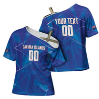 Cayman Islands Basketball Custom Cross Shoulder Shirt Sea Turtle Sporty Style
