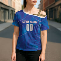 Cayman Islands Basketball Custom Cross Shoulder Shirt Sea Turtle Sporty Style