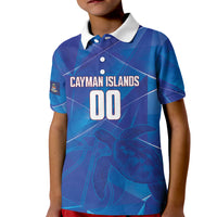 Cayman Islands Basketball Custom Kid Polo Shirt Sea Turtle Sporty Style