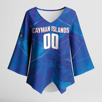 Cayman Islands Basketball Custom Kimono Sleeve Blouse Sea Turtle Sporty Style