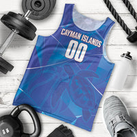 Cayman Islands Basketball Custom Men Tank Top Sea Turtle Sporty Style