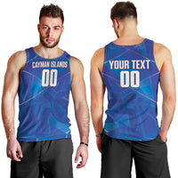 Cayman Islands Basketball Custom Men Tank Top Sea Turtle Sporty Style