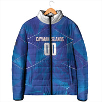 Cayman Islands Basketball Custom Padded Jacket Sea Turtle Sporty Style