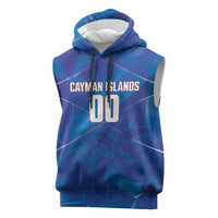 Cayman Islands Basketball Custom Sleeveless Hoodie Sea Turtle Sporty Style