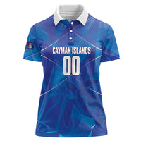 Cayman Islands Basketball Custom Women Polo Shirt Sea Turtle Sporty Style