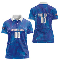 Cayman Islands Basketball Custom Women Polo Shirt Sea Turtle Sporty Style