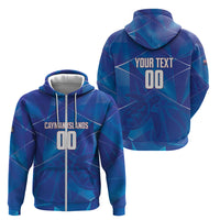 Cayman Islands Basketball Custom Zip Hoodie Sea Turtle Sporty Style