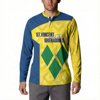 Saint Vincent and the Grenadines Basketball Custom Button Sweatshirt Sporty Style