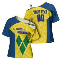 Saint Vincent and the Grenadines Basketball Custom Cross Shoulder Shirt Sporty Style
