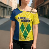 Saint Vincent and the Grenadines Basketball Custom Cross Shoulder Shirt Sporty Style