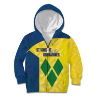 Saint Vincent and the Grenadines Basketball Custom Kid Hoodie Sporty Style