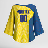 Saint Vincent and the Grenadines Basketball Custom Kimono Sleeve Blouse Sporty Style