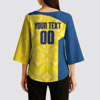 Saint Vincent and the Grenadines Basketball Custom Kimono Sleeve Blouse Sporty Style