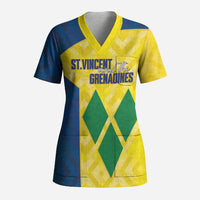 Saint Vincent and the Grenadines Basketball Custom Scrub Top Sporty Style