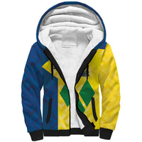 Saint Vincent and the Grenadines Basketball Custom Sherpa Hoodie Sporty Style