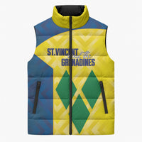 Saint Vincent and the Grenadines Basketball Custom Sleeveless Puffer Jacket Sporty Style