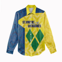 Saint Vincent and the Grenadines Basketball Custom Women Casual Shirt Sporty Style