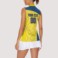 Saint Vincent and the Grenadines Basketball Custom Women Sleeveless Polo Shirt Sporty Style