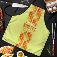 Bon Fete Kweyol Sent Lisi Apron Saint Lucia Creole Day Madras Motifs Yellow