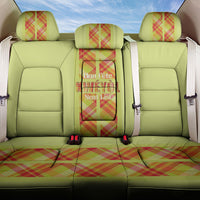 Bon Fete Kweyol Sent Lisi Back Car Seat Cover Saint Lucia Creole Day Madras Motifs Yellow