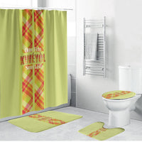Bon Fete Kweyol Sent Lisi Bathroom Set Saint Lucia Creole Day Madras Motifs Yellow